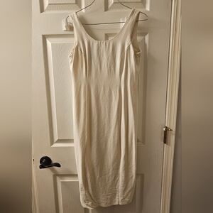 Joseph Ribkoff Petite Cream Sleeveless Dress